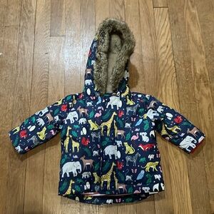 Baby Boden winter coat with removable liner